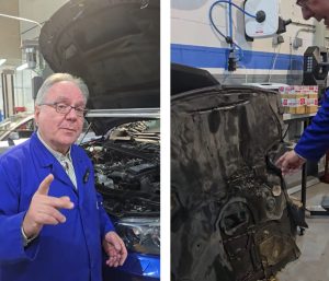 fuga de aceite coche