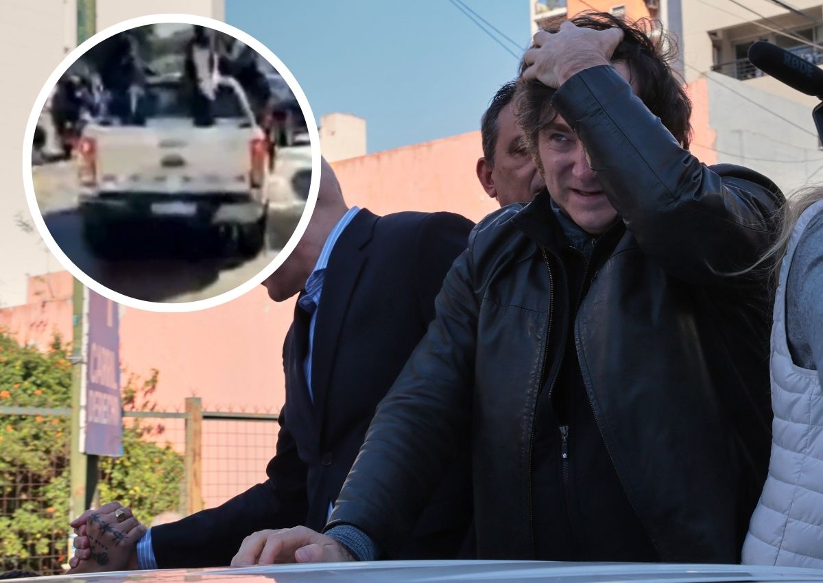 javier milei apedreado argentina