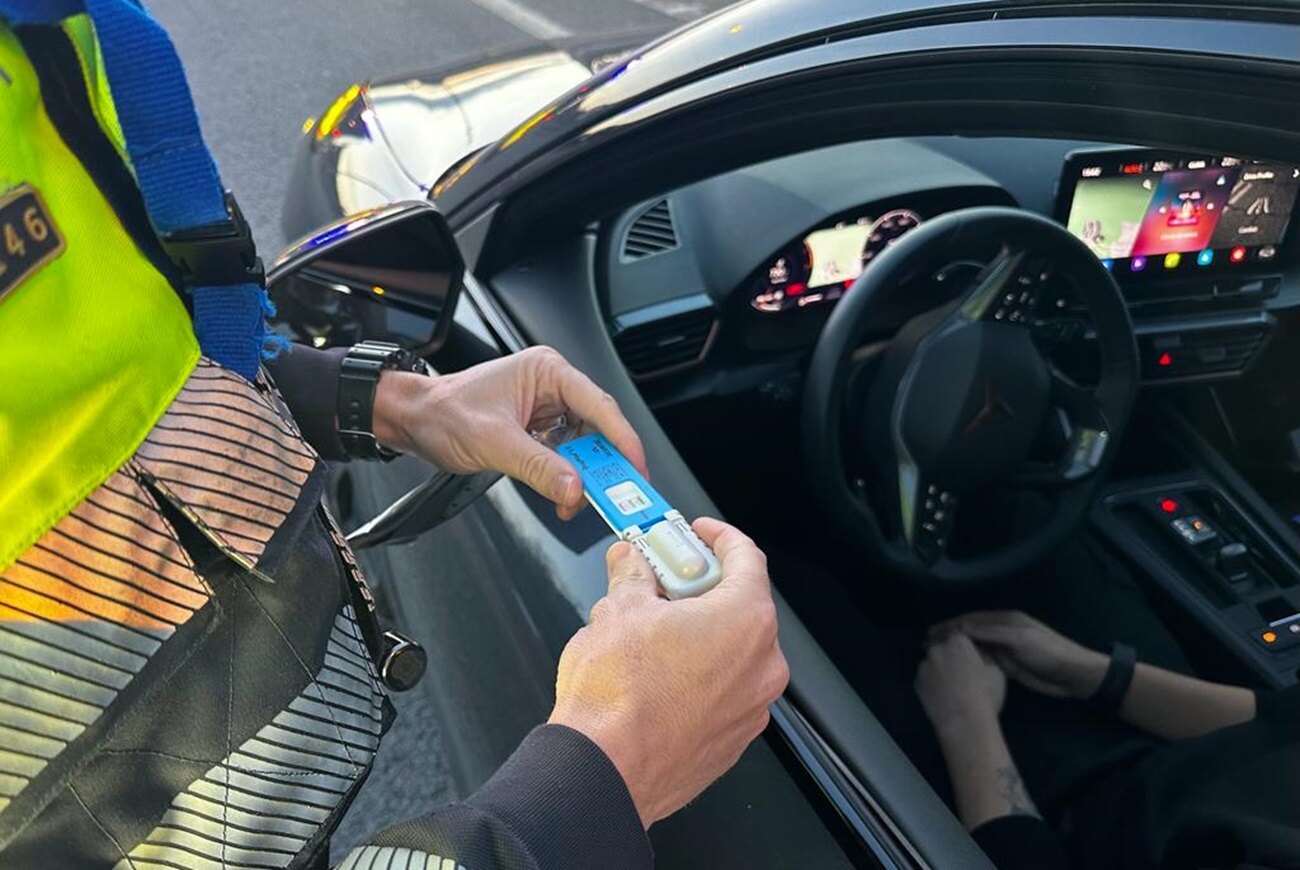 prueba drogas conductor