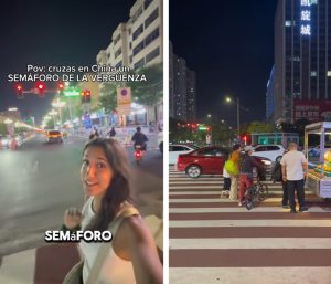cruzar semáforo en rojo china