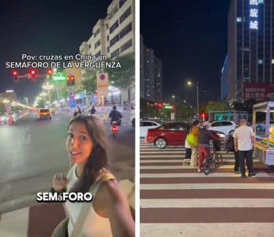 cruzar semáforo en rojo china