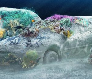 22 coches debajo del mar