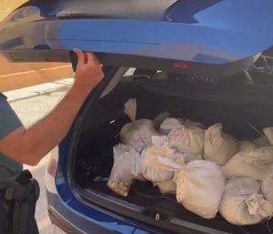 Monedas falsificadas maletero