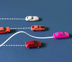 Zigzaguear entre carriles