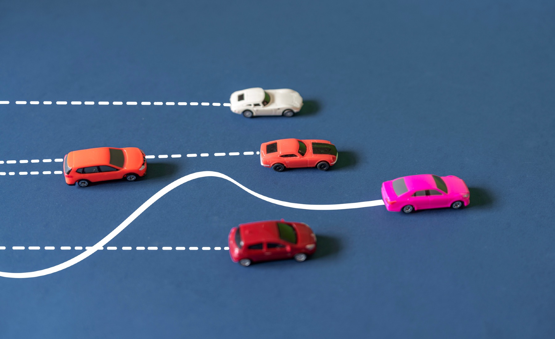 Zigzaguear entre carriles