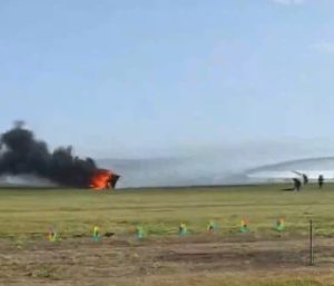 incendio coche volador