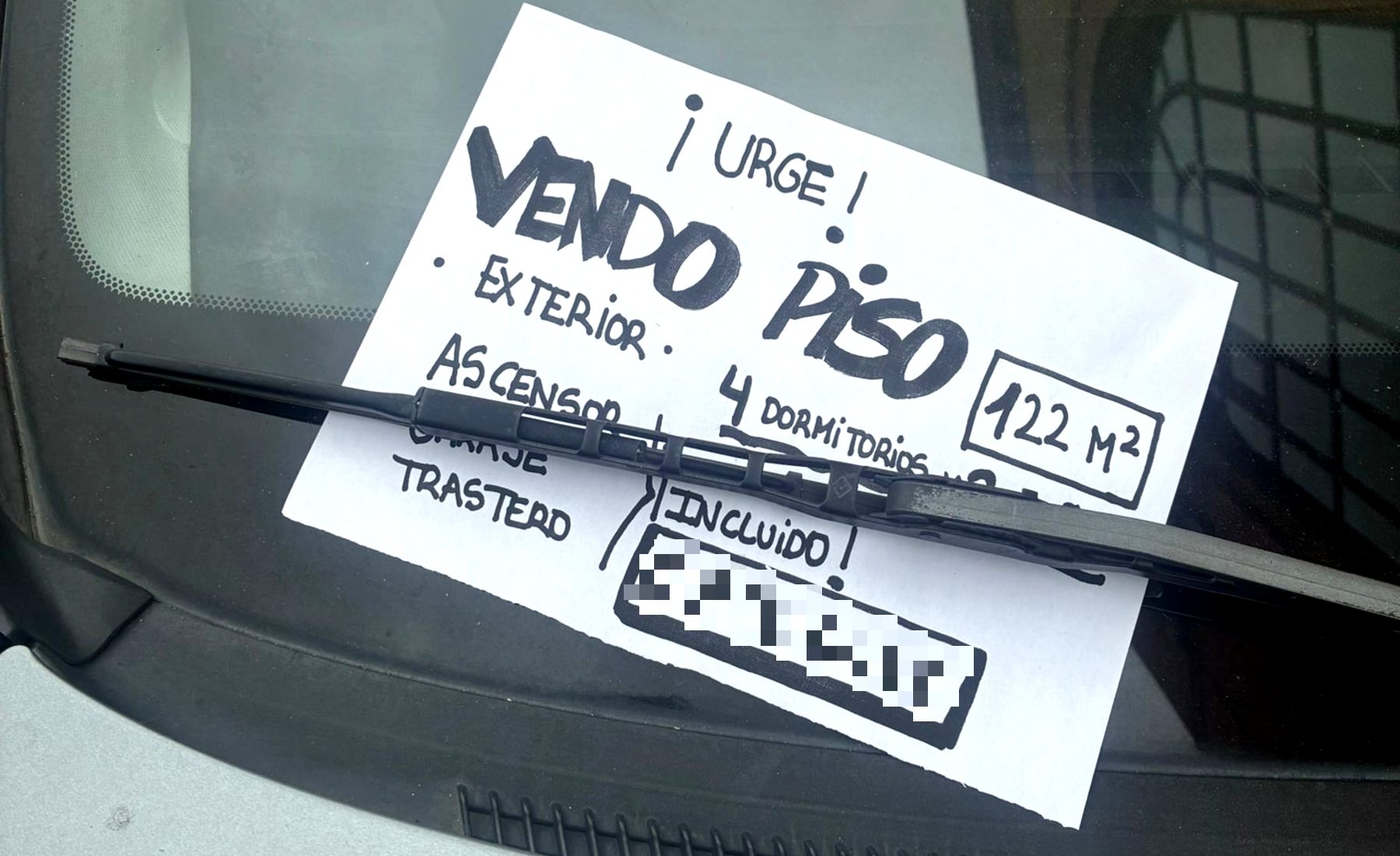 Publicidad parabrisas coche