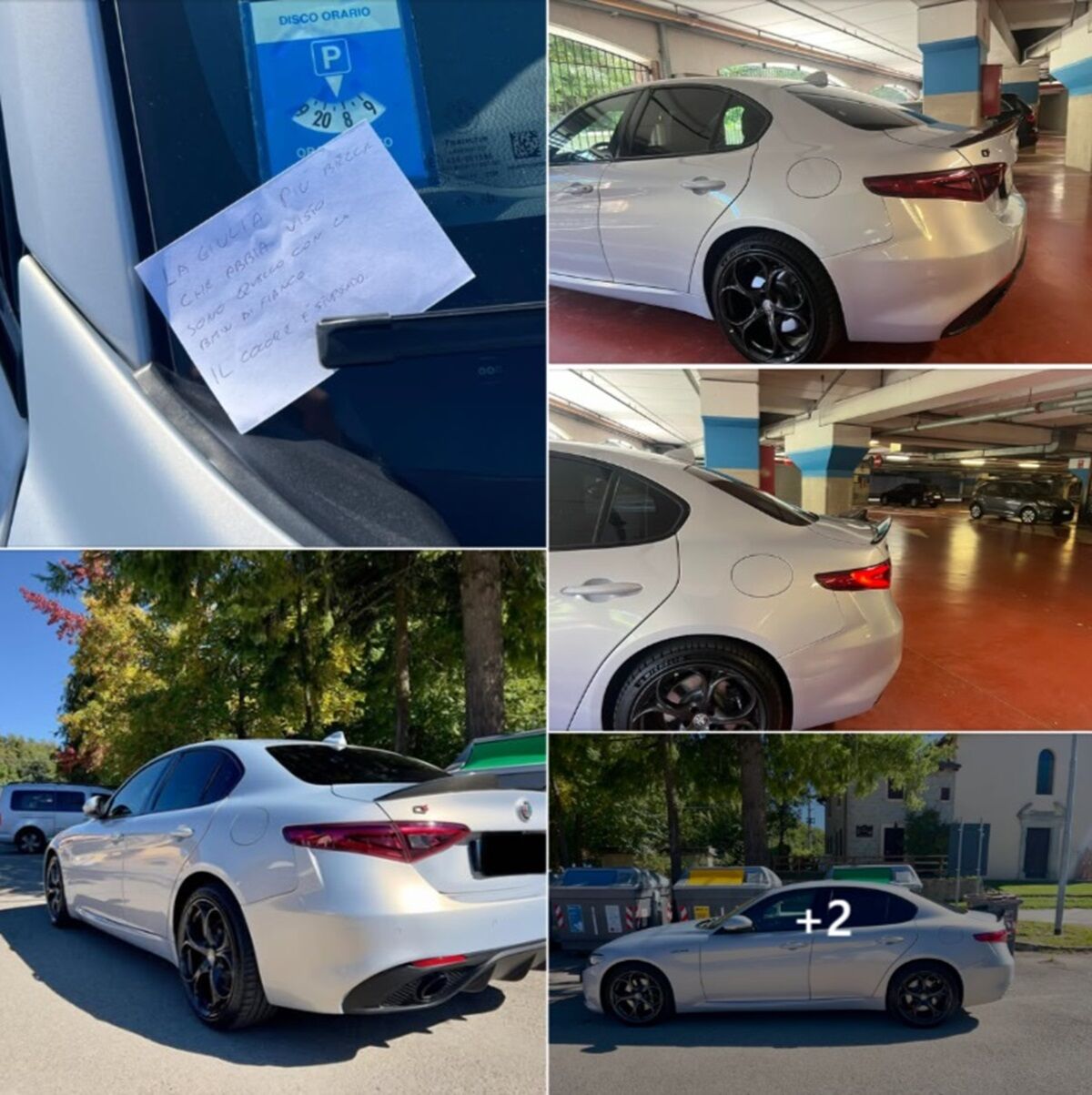 alfa romeo aparcado nota