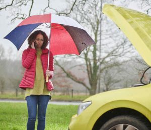 coche avería invierno