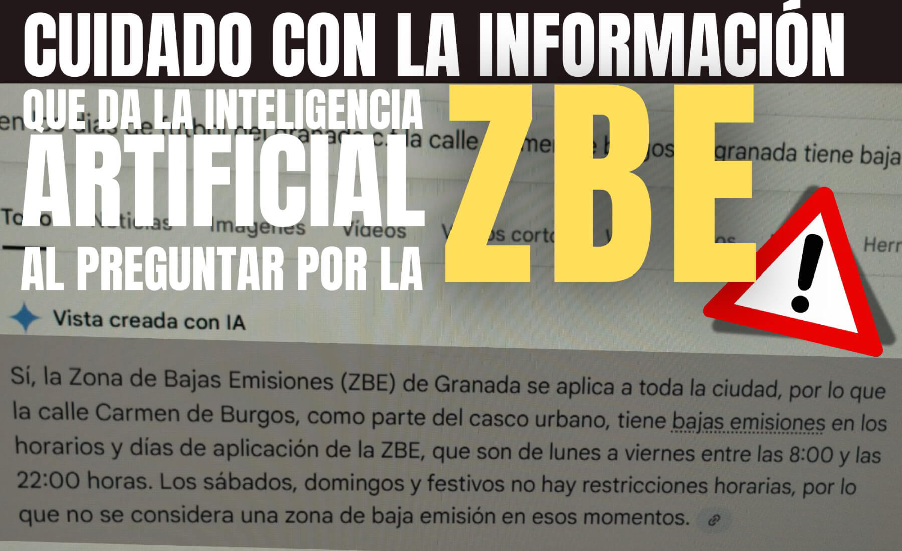 error IA ZBE Granada