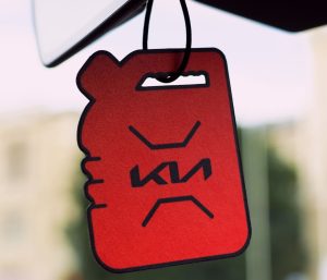 kia ambientador olor gasolina