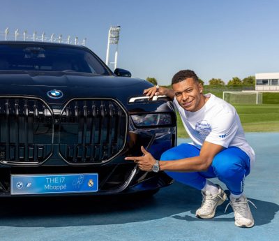 mbappe bmw i7 2025