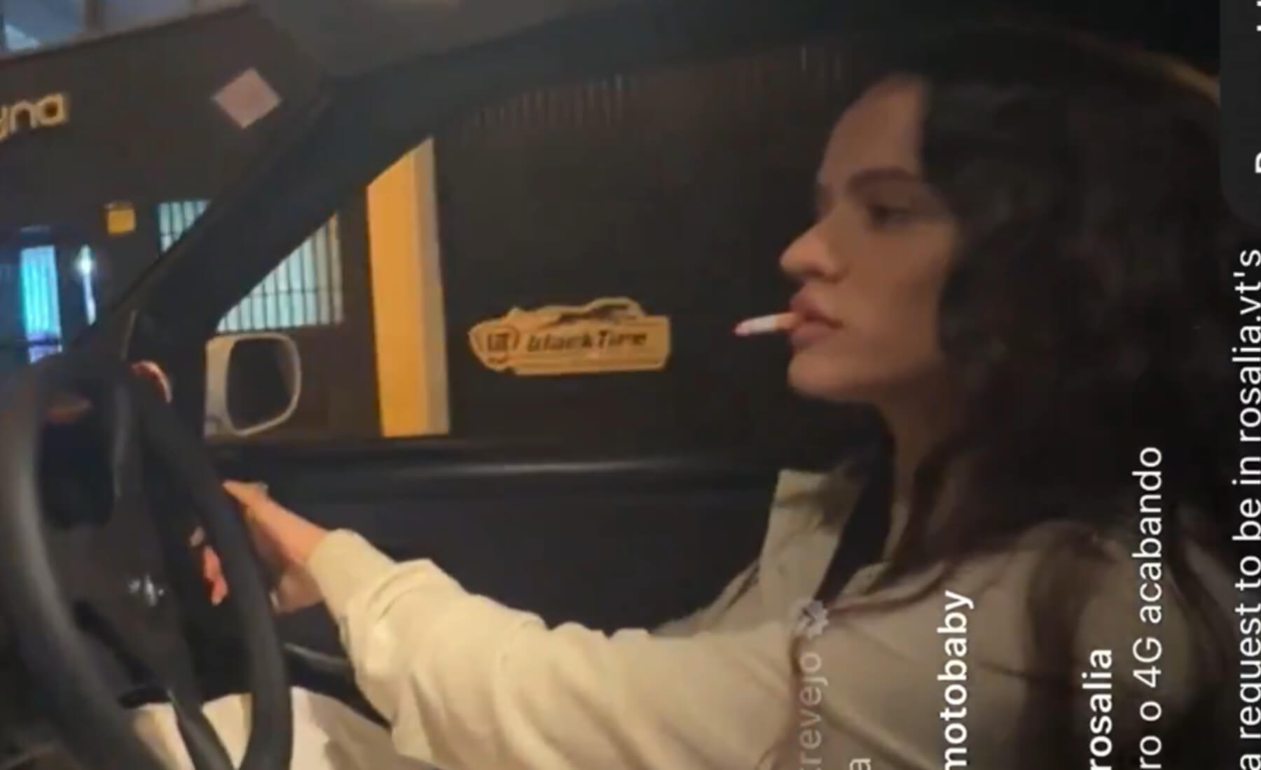 rosalia fumar coche