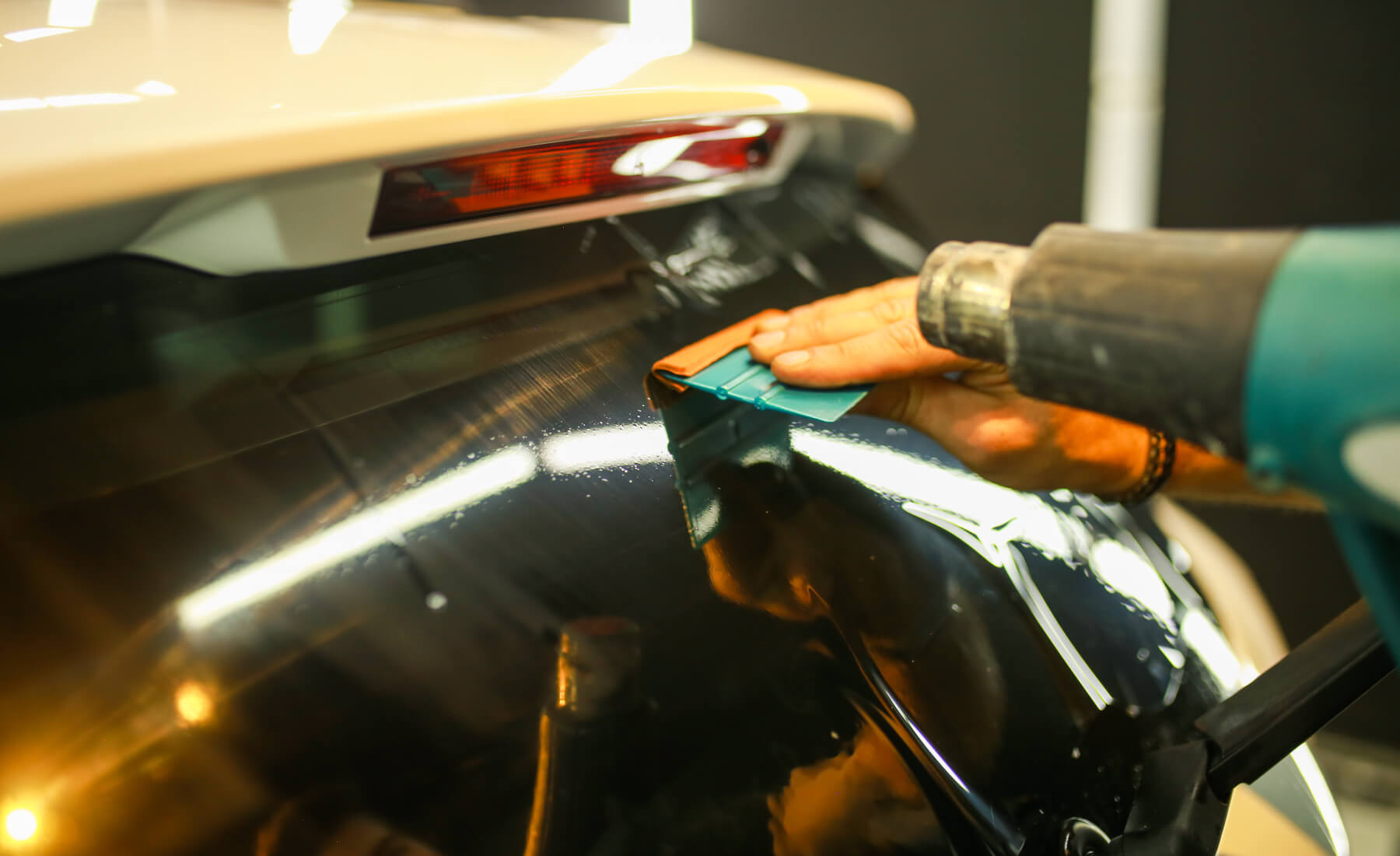 vidrios polarizados del auto