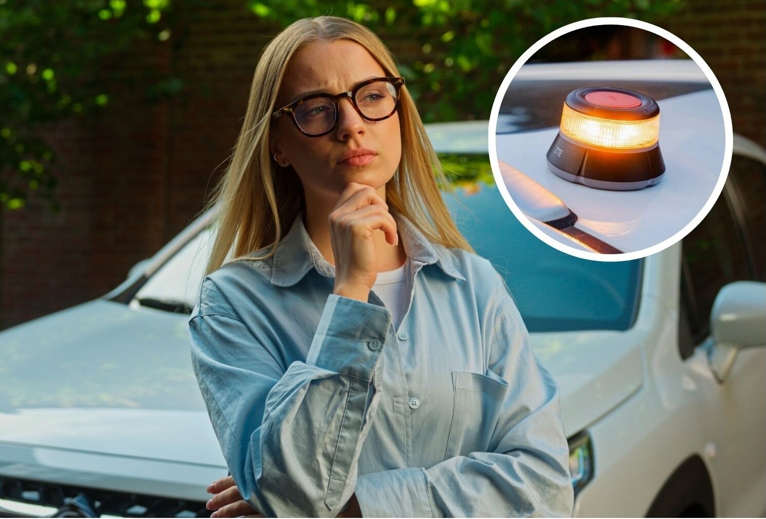 luces emergencia coche baliza