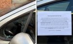 “Para el que me robó”: la conmovedora nota de esta joven dedicada al que le rompió el cristal de su coche se ha viralizado en segundos
