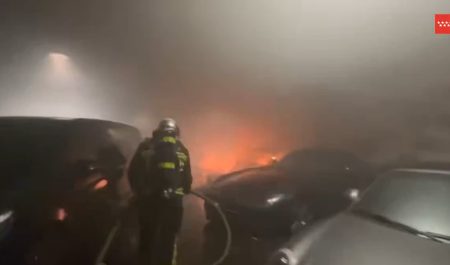 Incendio concesionario Madrid