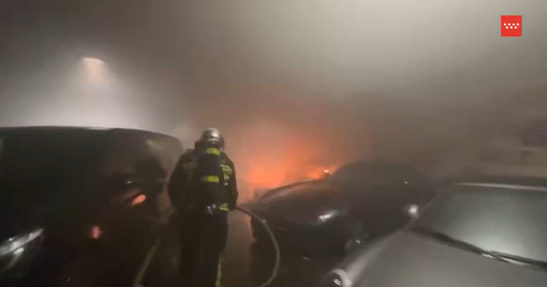 Incendio concesionario Madrid