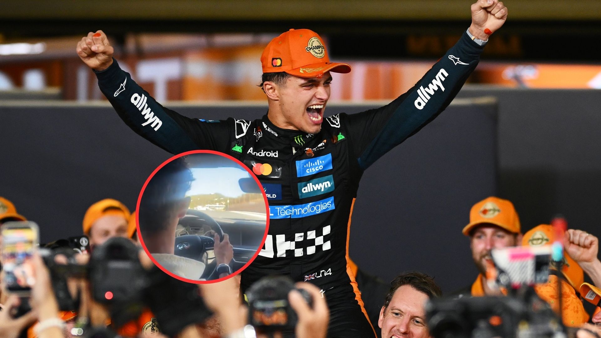 Lando Norris Infiniti viral