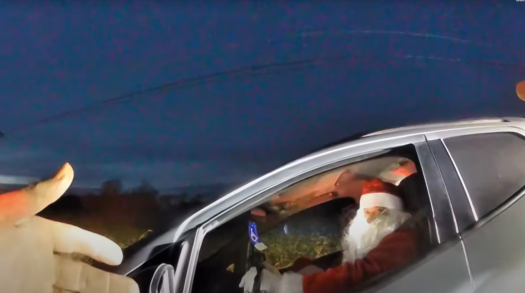 Papá Noel exceso de velocidad