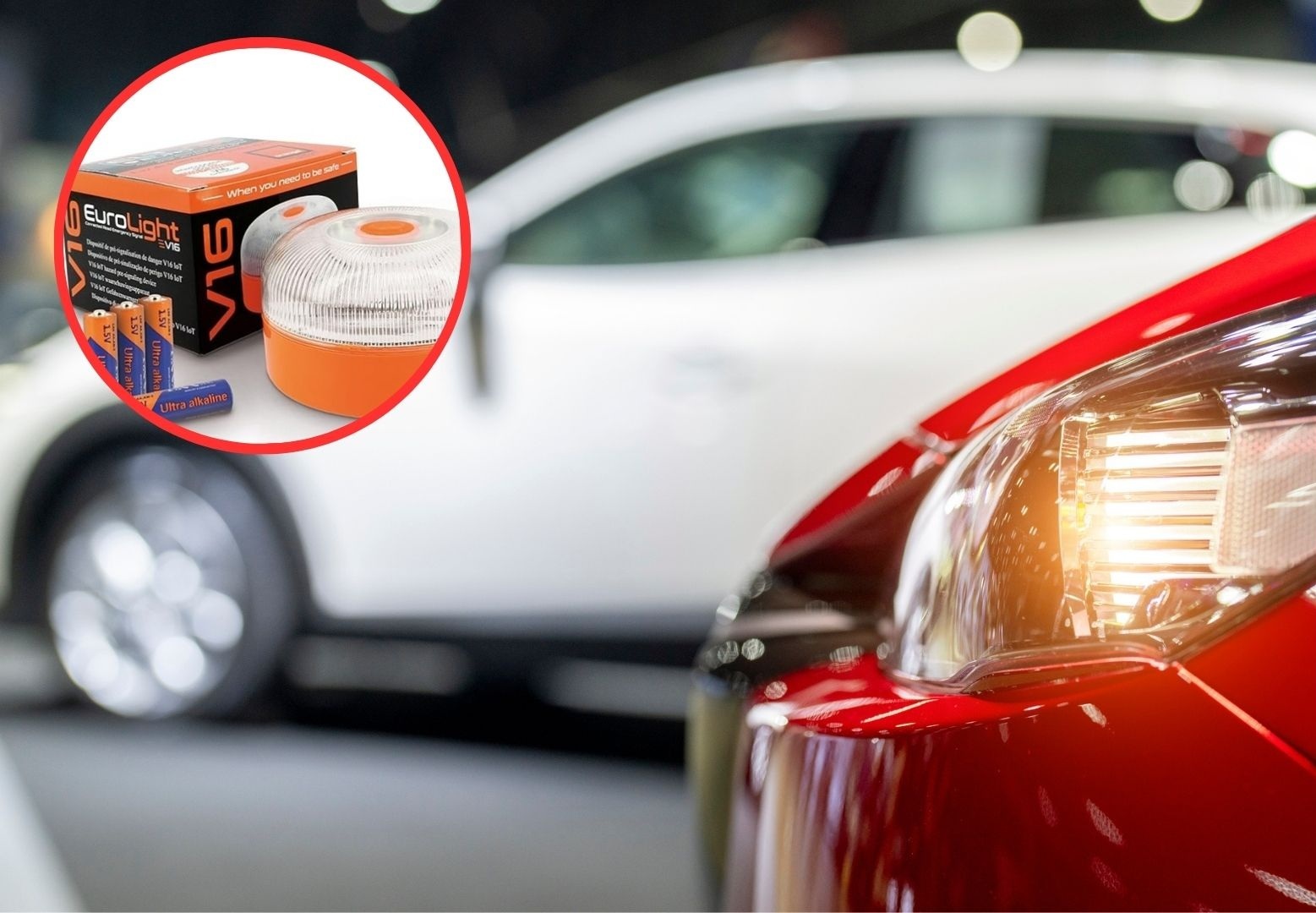 luces emergencia coche baliza v-16