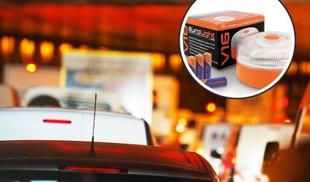 luces emergencia v-16 coche túnel