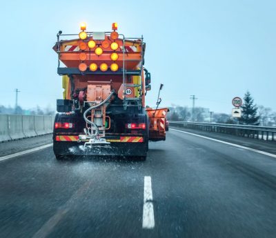 maquina sal invierno carretera