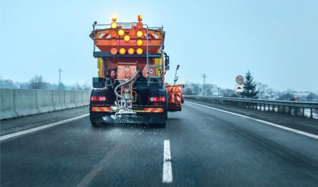 maquina sal invierno carretera