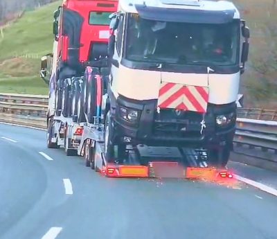 Camión llamas País Vasco