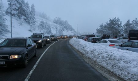 Carretera montaña sierra Madrid