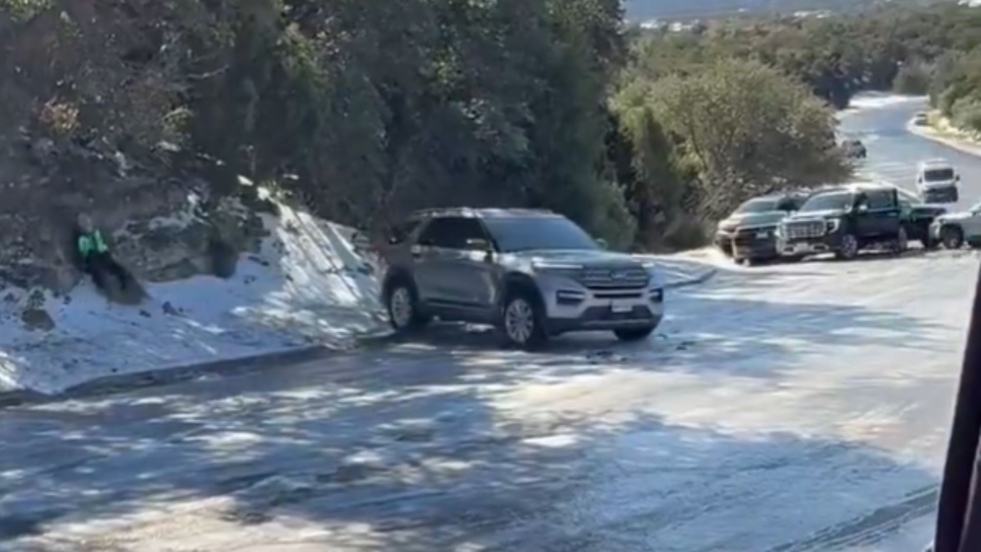 Coche patinando hielo Austin
