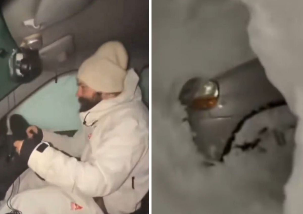 Coches sepultados Rusia