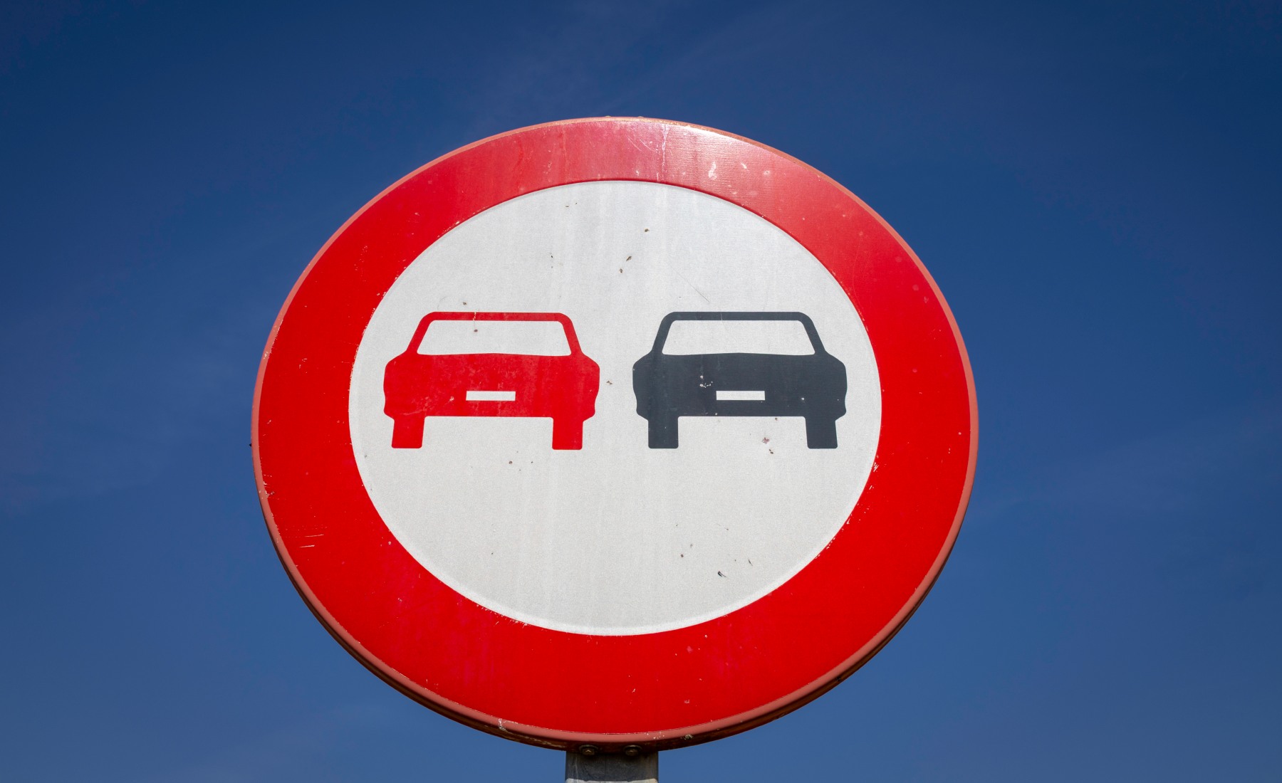 Ninguna señal de adelantamiento