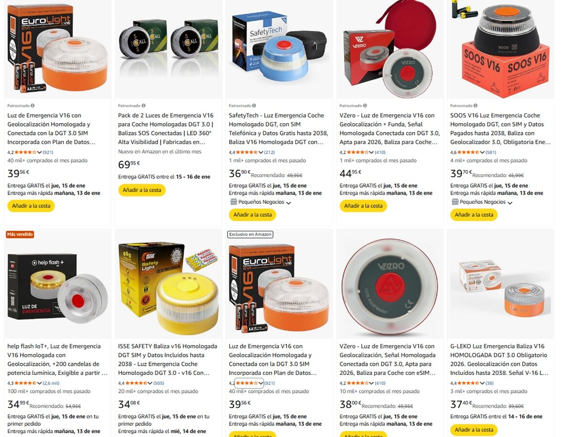 balizas de emergencia amazon v-16