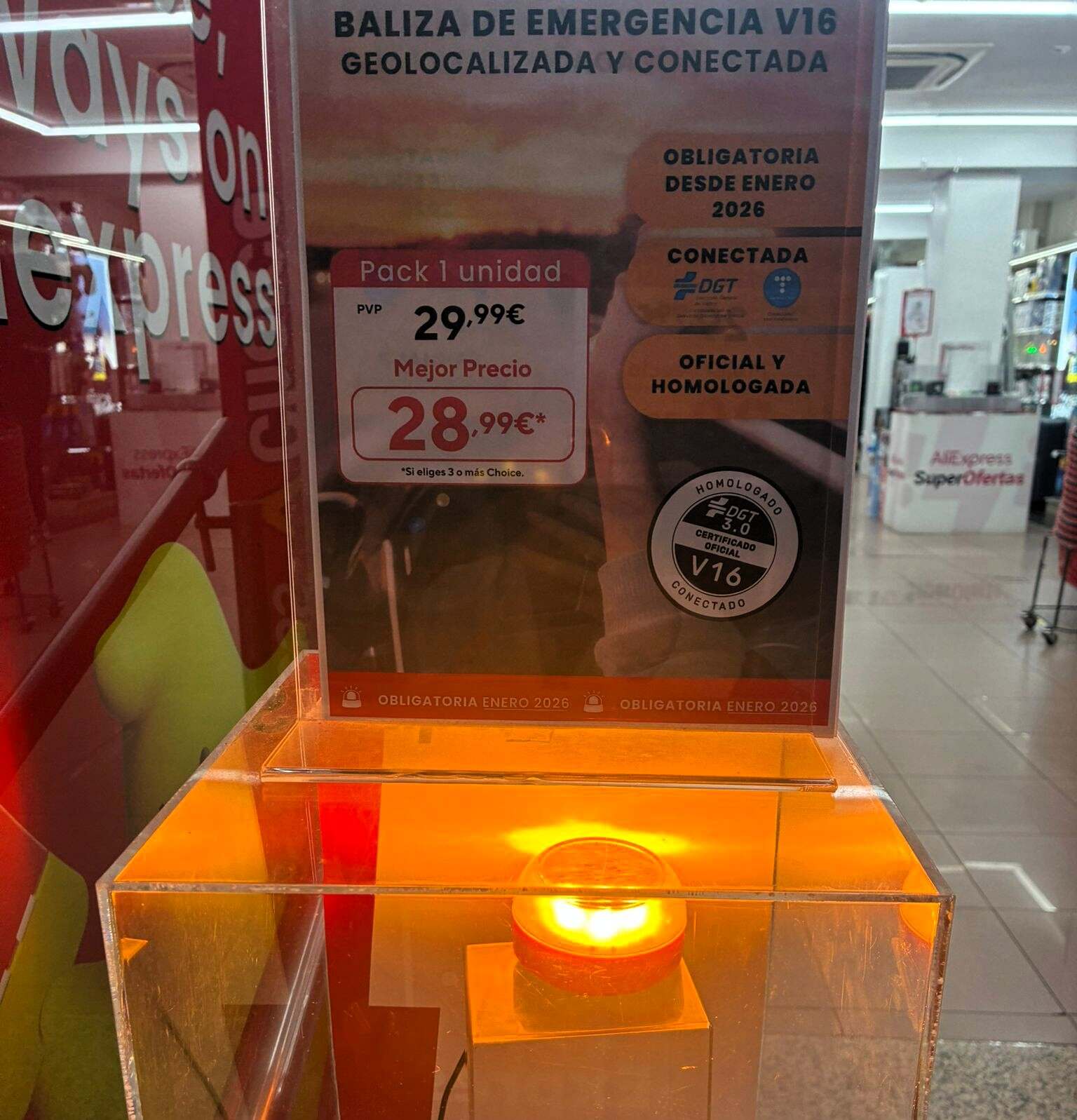 Señal de emergencia homologada DGT Aliexpress