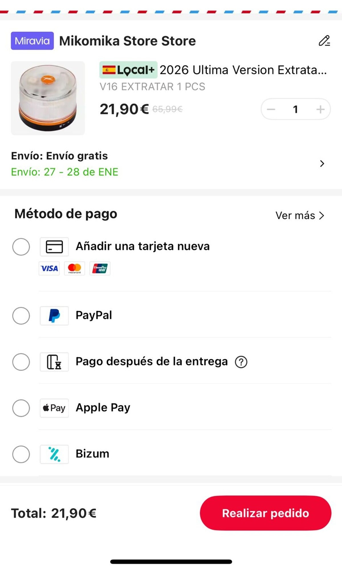 faro v-16 barato de aliexpress