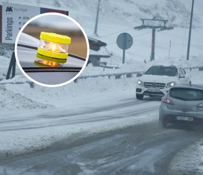 baliza v-16 lluvia nieve