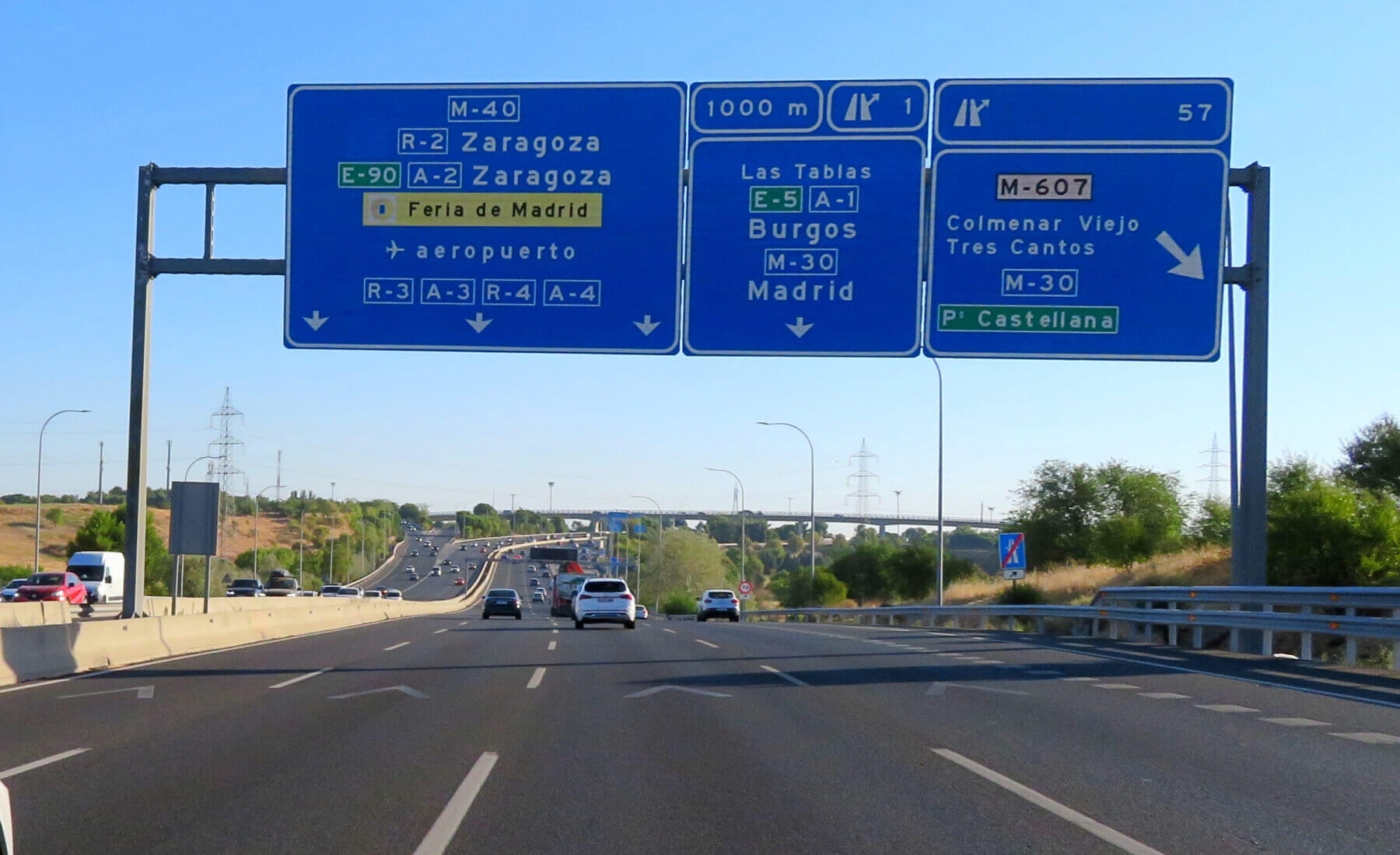 españa señales azules autovias