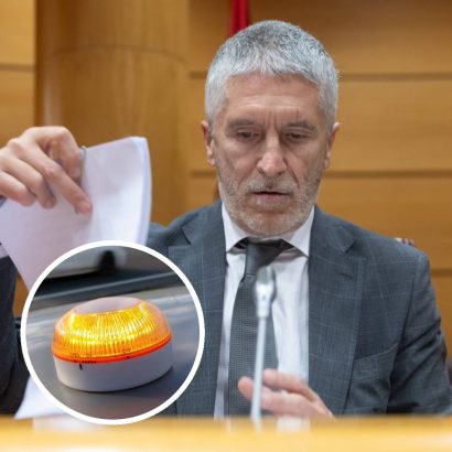 Grande-Marlaska defiende la baliza V-16 de la DGT con una frase lapidaria