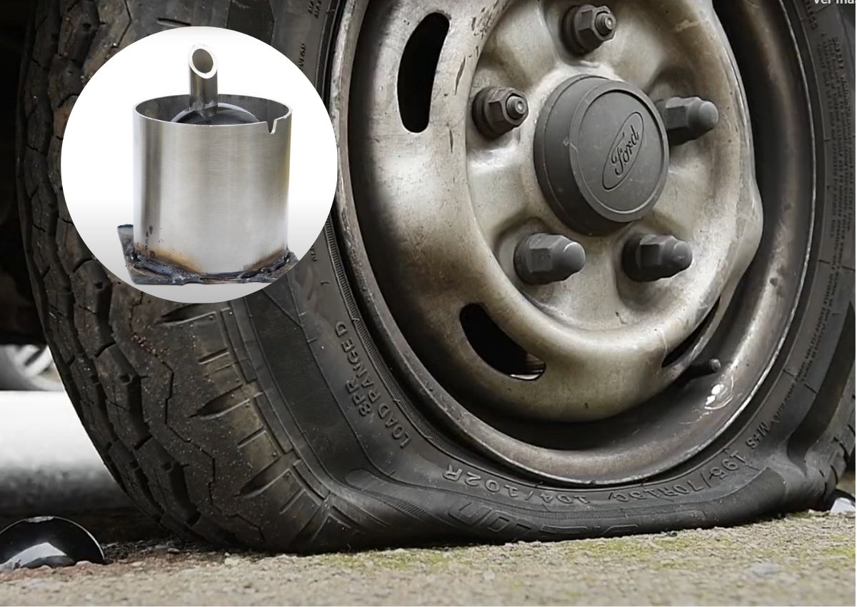 neumático pinchado catclaw