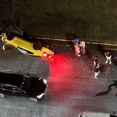 Dos coches deportivos acaban destrozados y las imágenes disparan todas las sospechas  