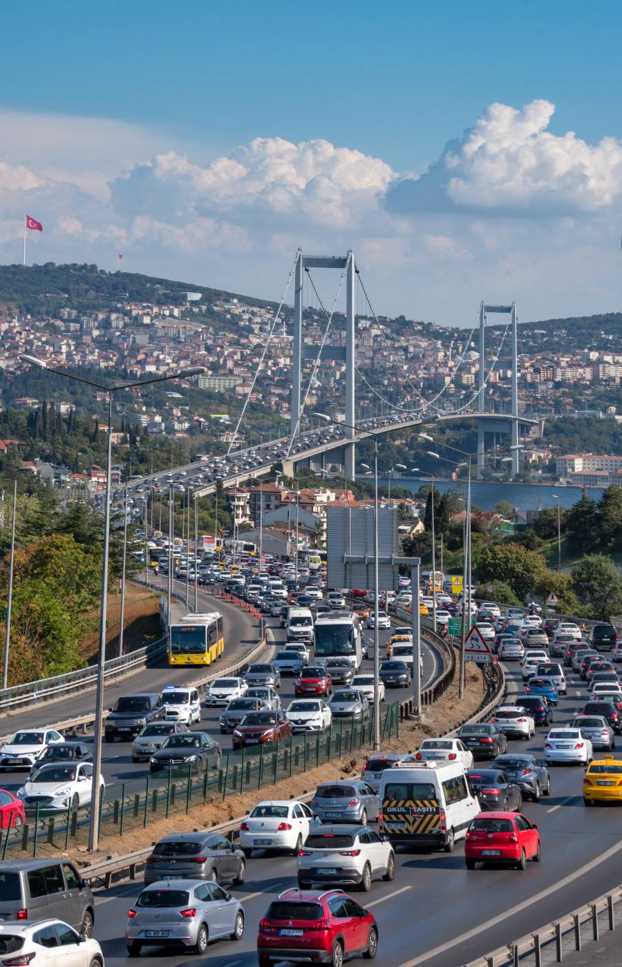 Atasco de tráfico Estambul Türkiye