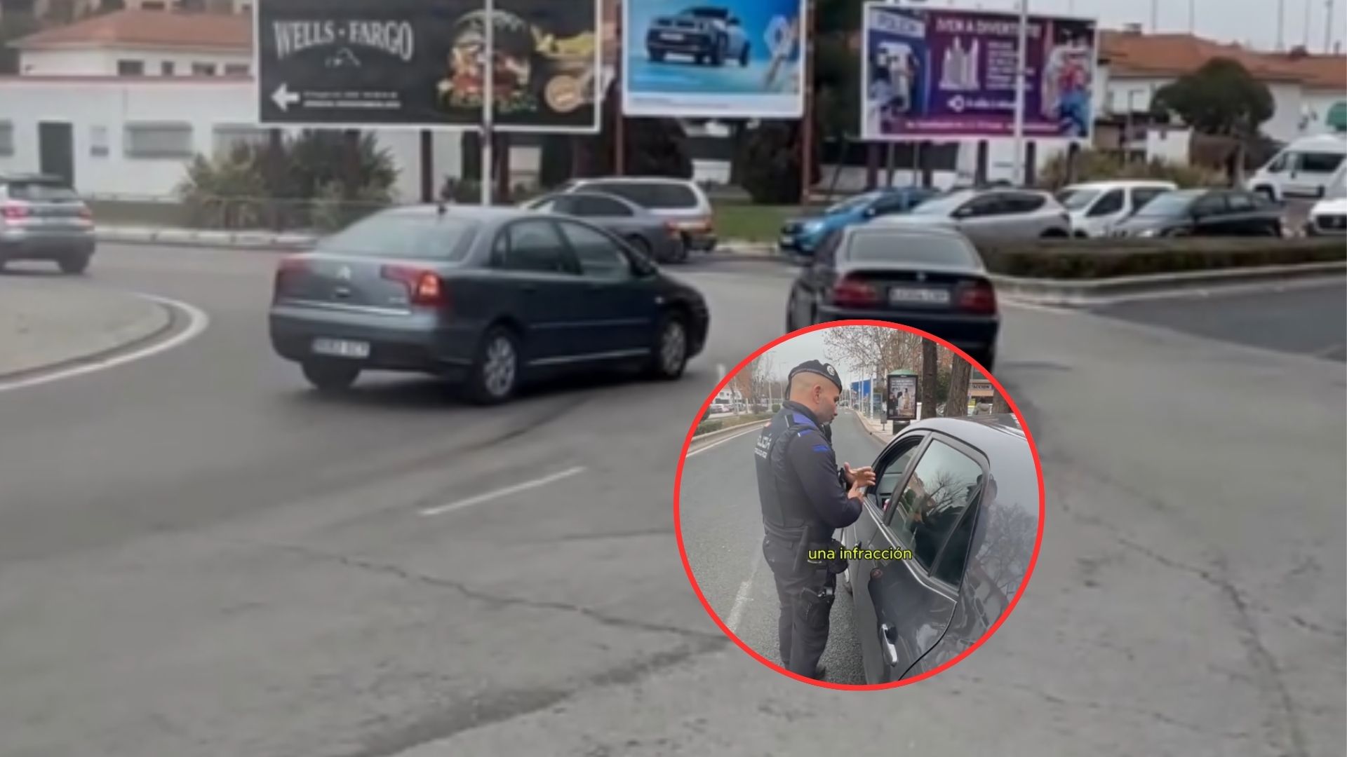 Infracción rotonda Torrejón