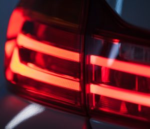 Luz trasera encendida