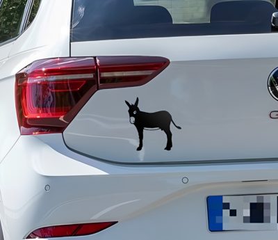 Pegatina burro coche