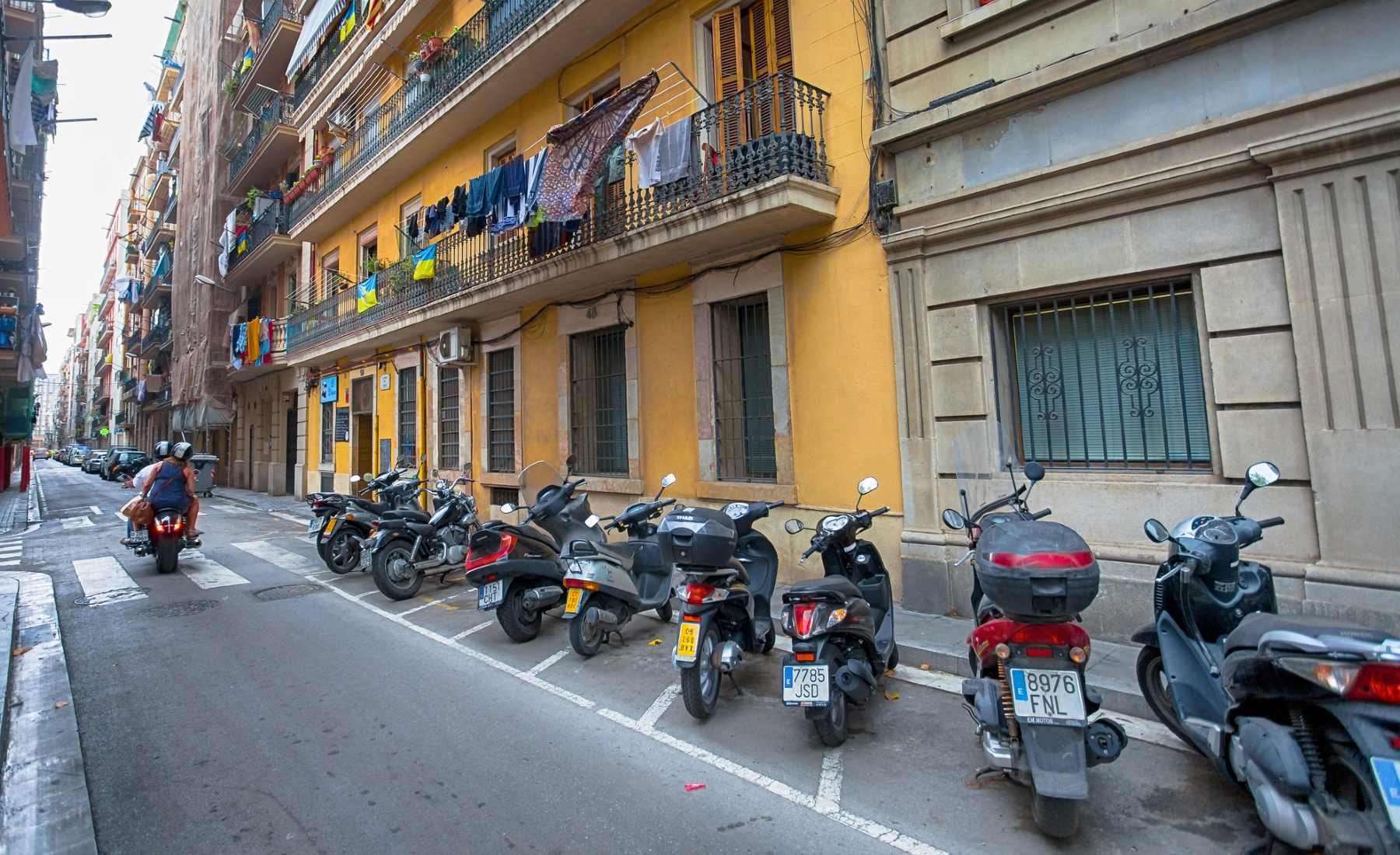 Parking de motos en Barcelona