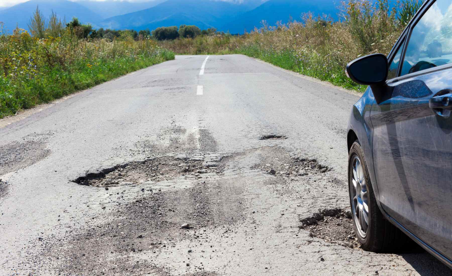 Dolinas en carreteras secundarias