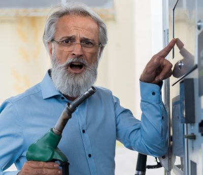 Sorprendido precio gasolina