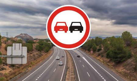 autovia prohibido adelantar dgt