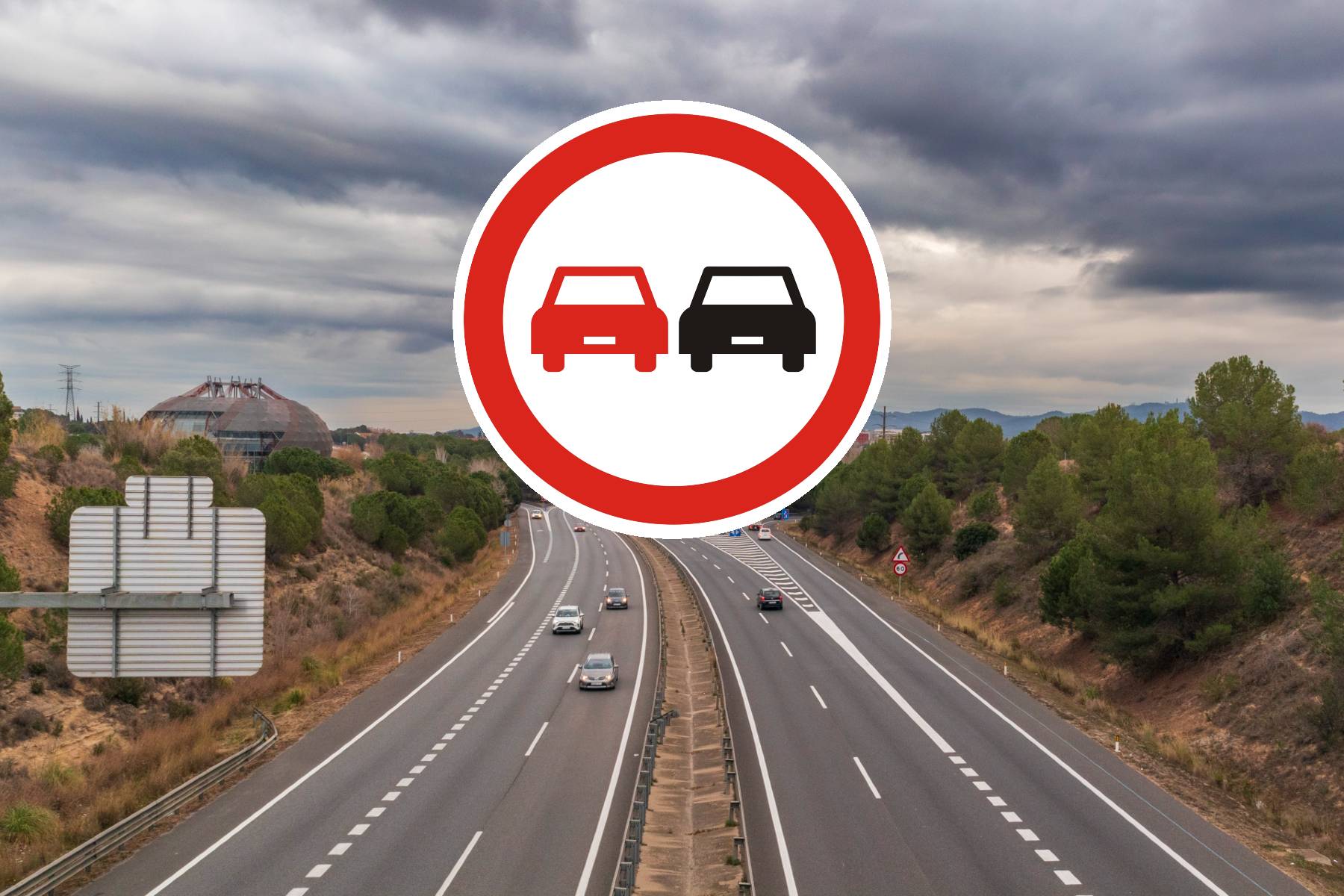 autovia prohibido adelantar dgt